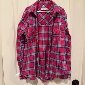 Abercrombie kids flannel button down